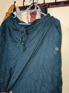 Teal drawstring women&#39;s pants