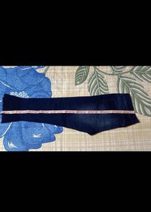 Women Blue Jeans With Flare Bottom