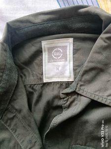 Olive Green Casual Shirt