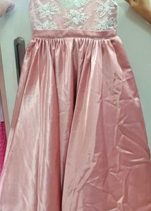Pink Lace Party Long Gown Ideal 5yrs Girls