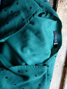 Teal Polka Dot Dress