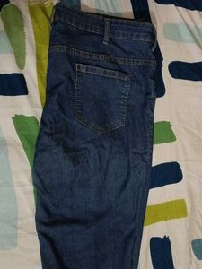 Blue Denim Jeans With Top