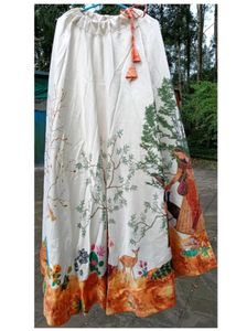 Hand-Painted Kalamkari Ethnic Skirt
