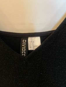 H&amp;M Sparkly Black Mini Dress