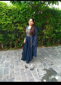 Elegant Blue Ethnic Gown