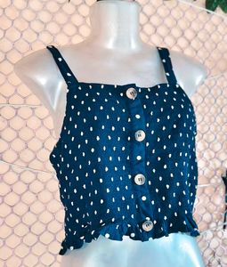 SizeM/L 🎁Buy 2 Get 1 Free 🎁Polka Dot Crop Top