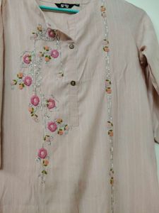 Thread Handwork Kurti And Pant
