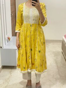 Yellow Frockstyle Kurta