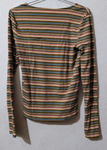 Striped Long Sleeve Top