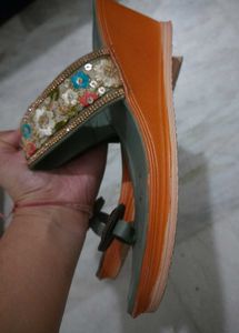 Ethnic Wedge Heels 40