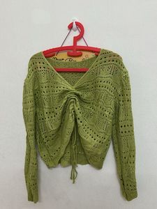 Green Knit Top