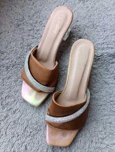 Stylish Heels with Rhinestone Detail