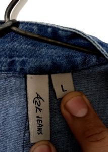 Men Denim Jacket( Chest Size 44) Length 29 Inches)