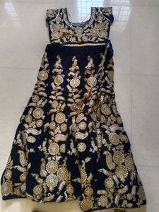 Black Embroidered Lehenga Choli Free Bangle Set