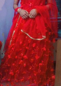 Butterfly Red Gown For Women