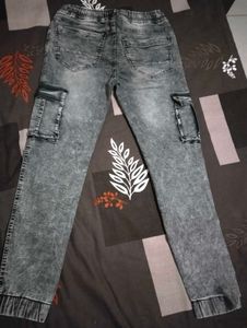 Stylish Gray Cargo Joggers