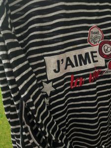 Black And White With Pattern Sleeves