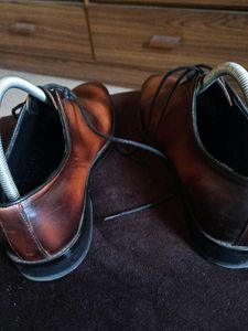 Genuine Leather Patina Wholecut Oxford Sho