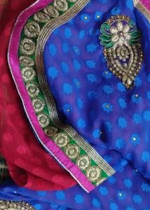 Elegant Embroidered Saree
