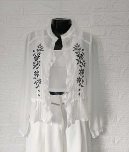 Imported Embroidered Lace Top