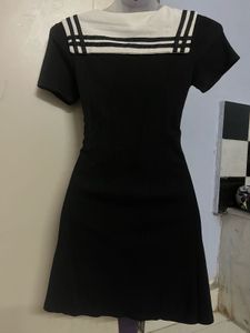 Pintrest korean Sailor Collar Mini Dress