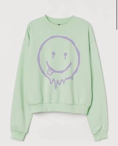 Smiley Face Graphic Sweatshirt