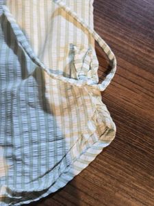 Striped Tunic with Lace Top