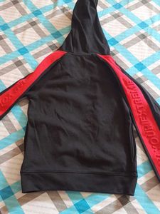 Beautiful Red And Black Winter Jacket