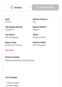 Indya Angrakha Kurti With Sharrara