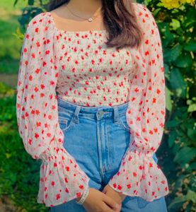 Floral Crop Top🍄