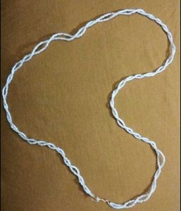 White Pearl Necklace Or Mala
