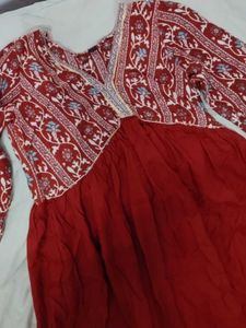 Alia Cut V- Neck Kurta Dress