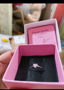 Giva Silver 925 Heart Zircon Ring