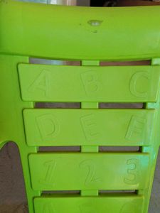 Kids Green Alphabet Chair
