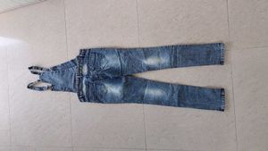 Carbon Black Denim Dungree