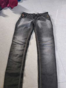 Stylish Grey Denim Jeans