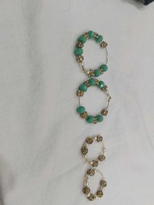 Boho Chic Beaded Hoop Earring Set
