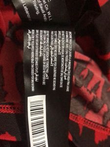 Imported Top/Tunic Red Leopard Prints