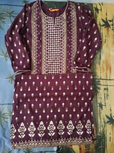 Indo Era Printed Straight Kurta With Plazzo Set