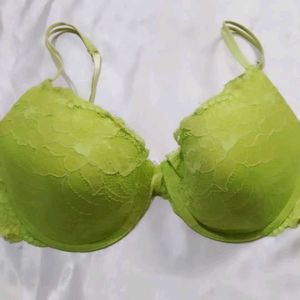 Green Lace Bra lasenza