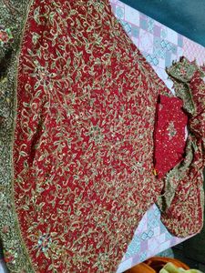 Bridal Heavy Work Lehenga Red Color With Dupatta And Blouse