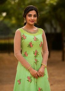 Mint Green Organza Anarkali  Floral Embroidered