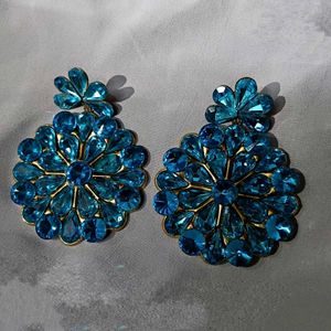 Statement Blue Earrings