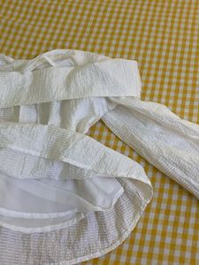 White Off-Shoulder Top Bust 36