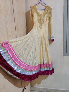 Anarkali Set With Pant & Dupatta