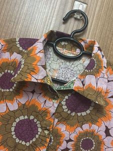 Floral Print Short Sleeve Shirt