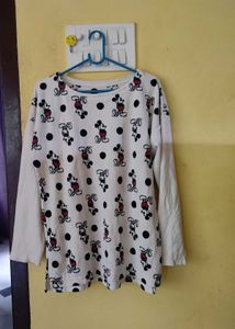 Mickey Mouse Pullover bust till 44 stretchy
