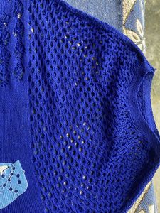 Blue Knit Cardigan