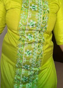 green kurti its beautiful new