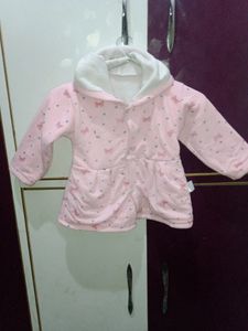 1-2 Yr woonie Baby Girl&#39;s Woolen Frock